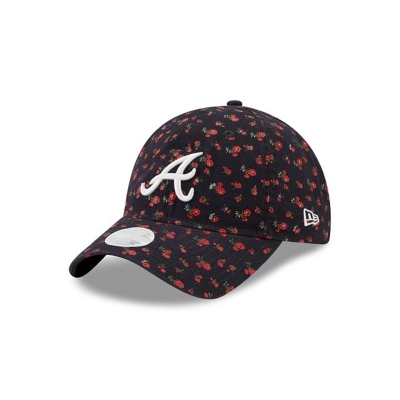 Atlanta Braves Gorra | New Era MLB Floral 9twenty Adjustable Cap Mexico - Azules